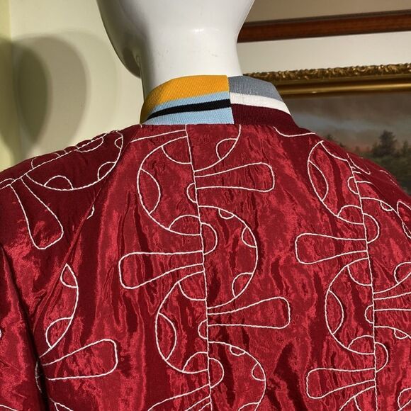 NWT Kimchi Blue Urban Outfitters Duncan Quilted Oversized Varsity Jacket - Picture 7 of 15